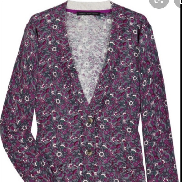 Marc by Marc Jacobs, Leah Floral Print Cardigan - Picture 2 of 5